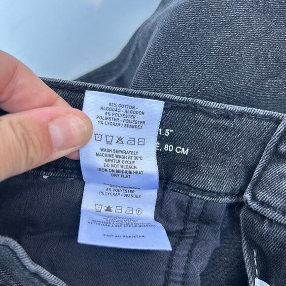 DL1961 Denim Jeans Bridget Boot Cut 31.5” Raw Hem Charcoal Grecian 30 Flare - Picture 11 of 11